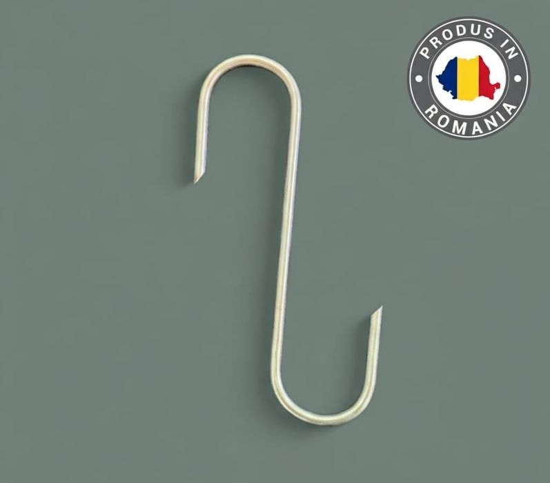 Cârlig Inox Alimentar pentru macelarii/afumatori,30 buc