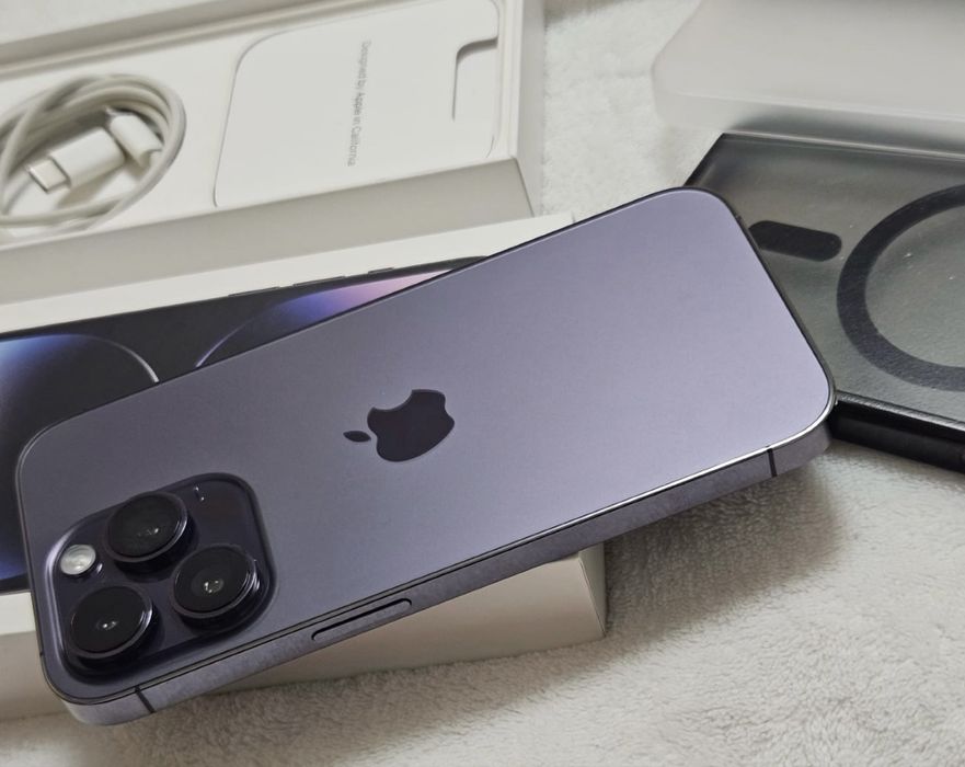 iPhone 14 PRO, Deep Purple, 84% baterie, Full box