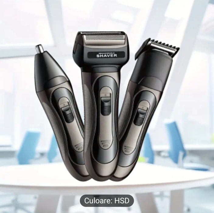 Aparat barbierit, 3 în 1, electric - NOU