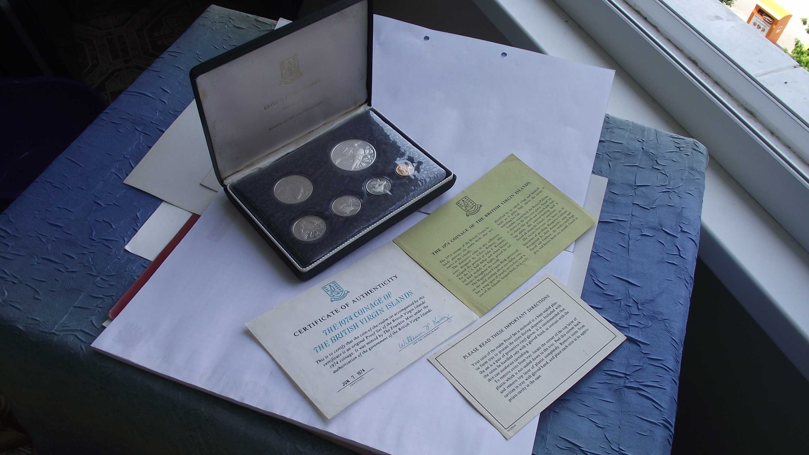 МОНЕТИ-Вирджински острови-Елизабет II-/сребро/-1974г.