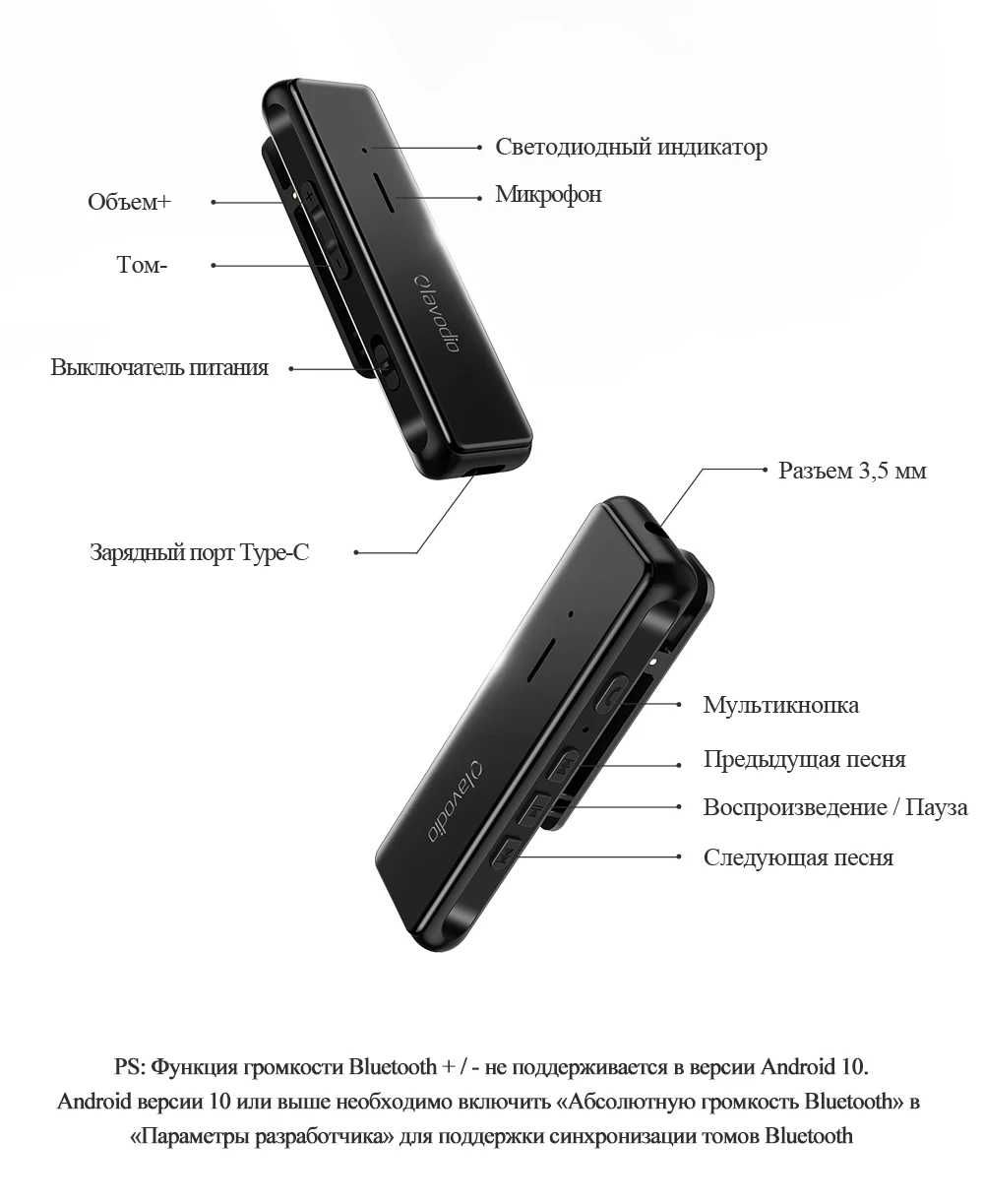 3.5 мм аудио Bluetooth reciever блютус ресивер c поддержкой aptX 5.1