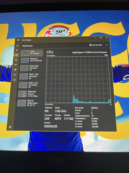 pc gaming rtx 3060ti, r7 5700x