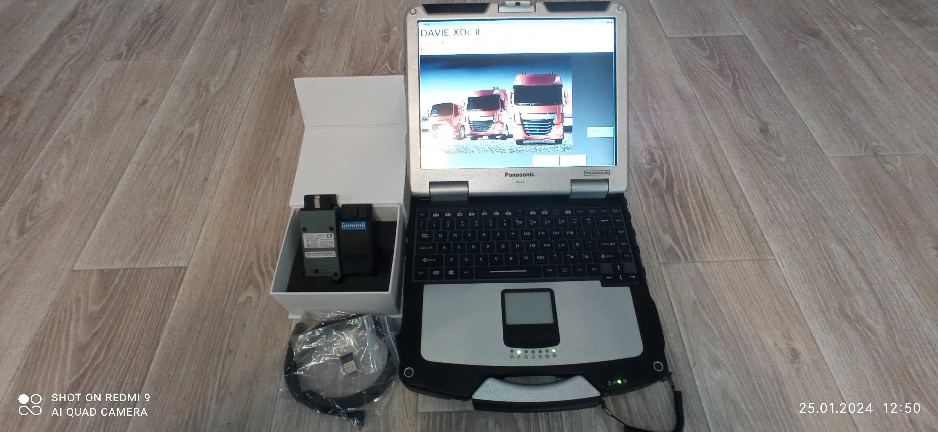 Диагностический сканер DAF Davie XDc II 5.6.1. Panasonic CF19