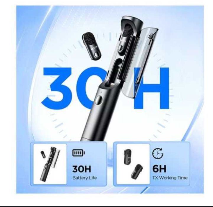 BOYA Magic — универсальный беспроводной микрофон с AI шумоподавлением