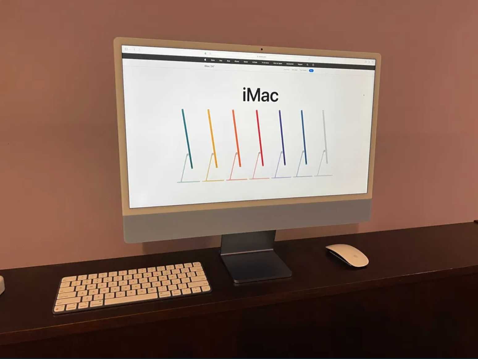 iMac 24-inch, 8coreCPU, 8coreGPU, 256GB SSD M1 Chip