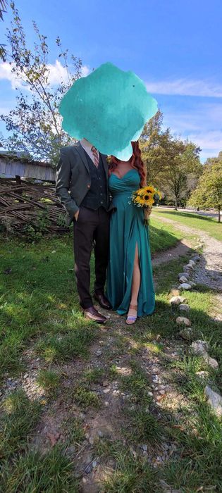 Rochie S verde purtata o singura data