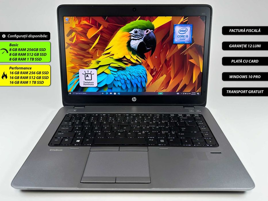 Laptop HP EliteBook i5 16 gb ram 14 inch Business Garantie 12 luni