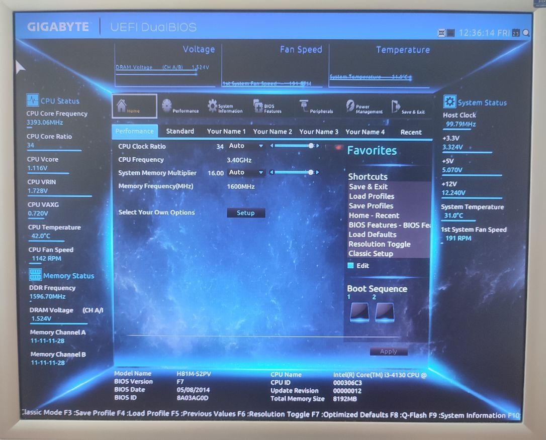 Gigabyte GA H81M S2PV Intel 4th gen дънна платка