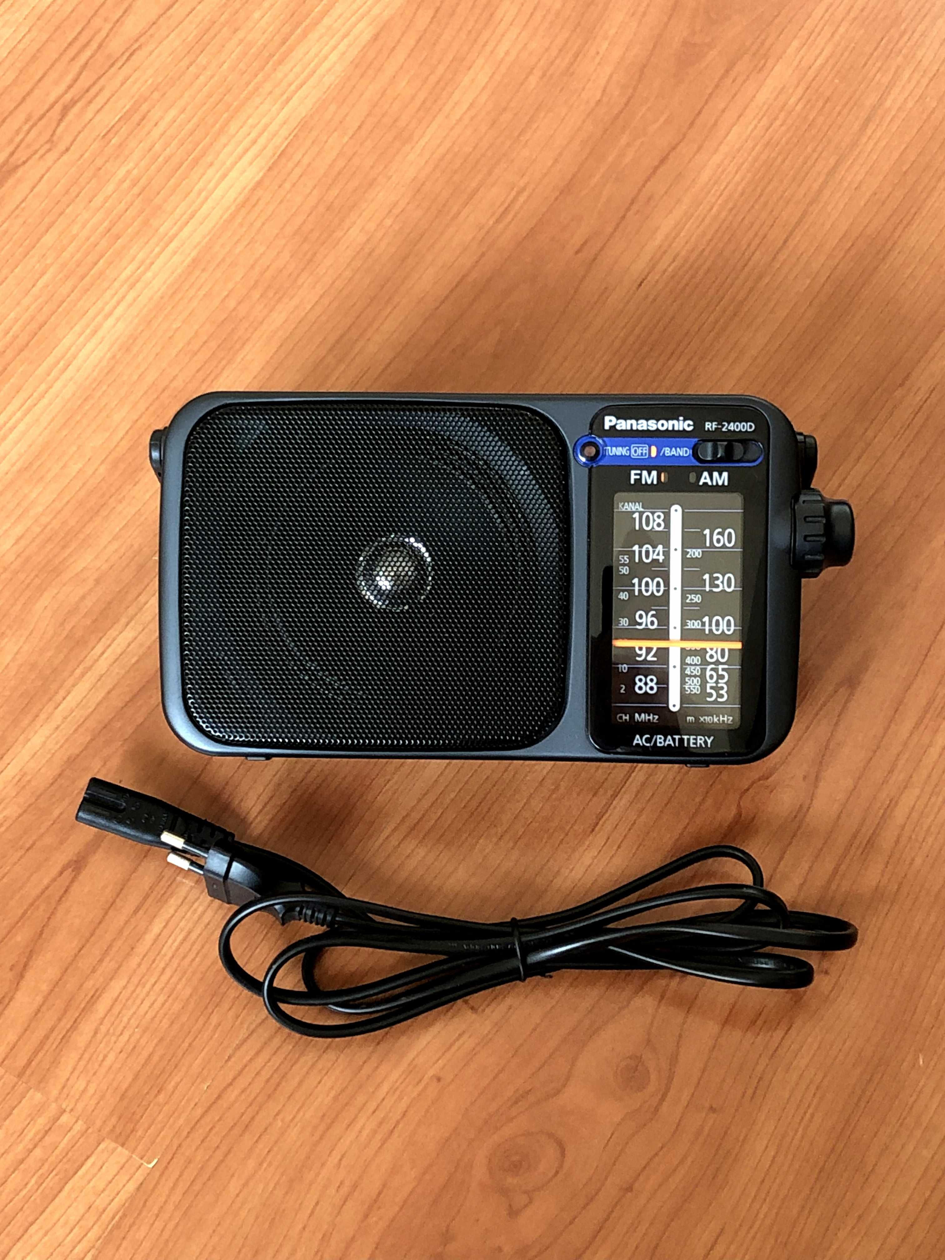 Radio portabil PANASONIC RF-2400DEG-K, AM, FM, negru