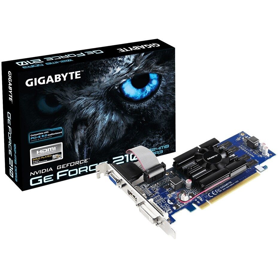 Placa video GIGABYTE GeForce® GT 210, 1GB DDR3, 64-bit