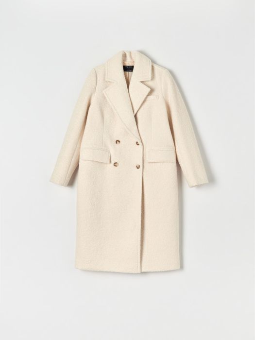 Sinsay палто в телесен цвят с двуредно закопчаване