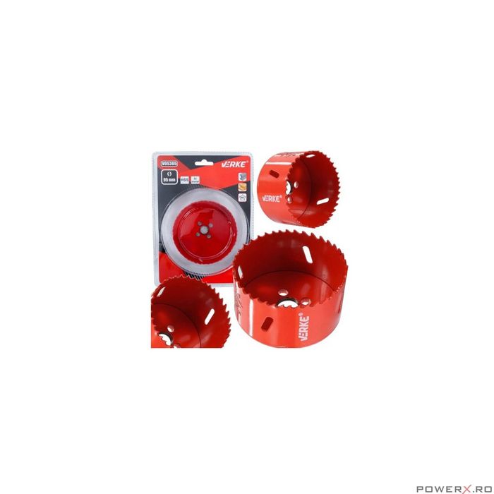 Carota bimetal pentru lemn, fier, pvc, 95mm Verke