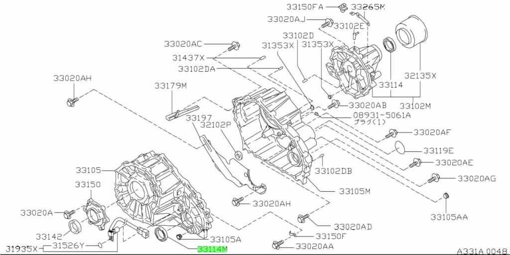 Simering cutie transfer reductor OEM Nissan Patrol Y60 y61