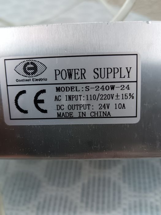 Amplificator 2x100 w plus sursa 24 v 10 A