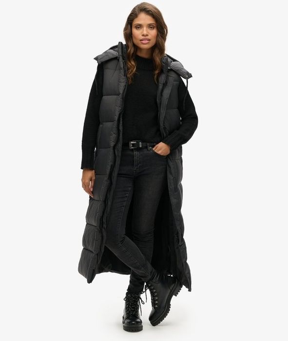 Дамски  зимен дълъг елек Superdry