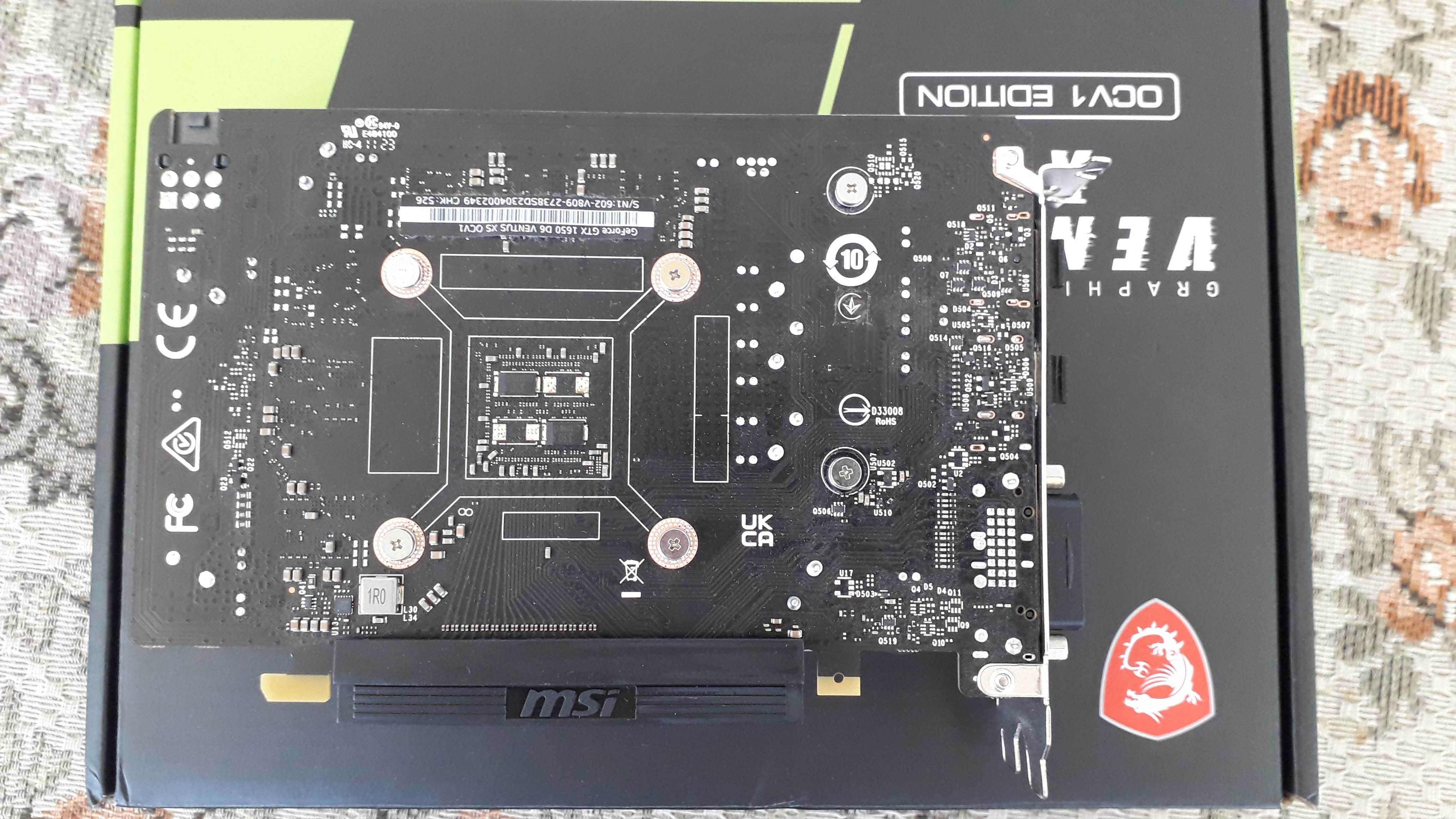 MSI GTX 1650 4gb ddr6