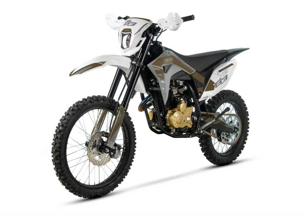 Motocicleta Cross/Enduro Asix XB83, 250cc, roti 21/18, gri-maro