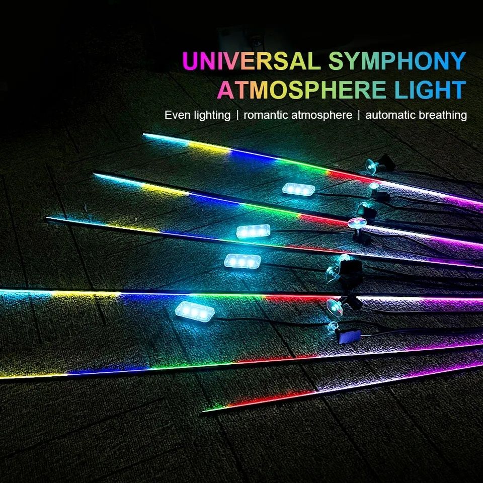 Lumini ambientale acrilice 18 pcs Rgb Bluetooth  Symphony universale!