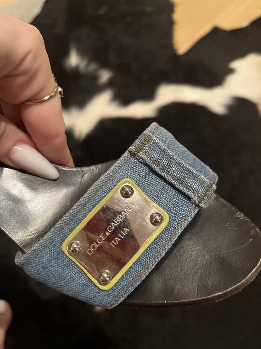 Sandale originale D&G denim marime 37
