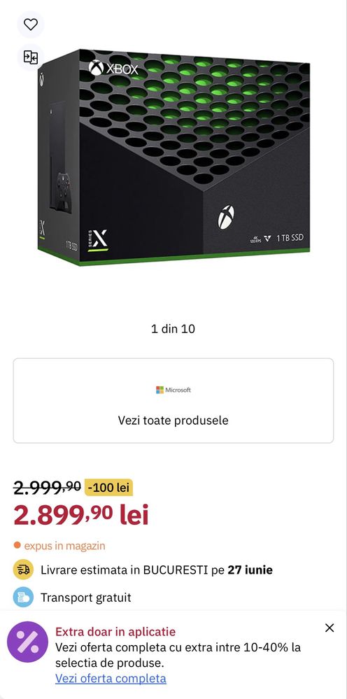 Xbox Seria X 1T SSD 8K