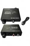 Convertor audio digital-analogic DAC toslink coaxial-RCA, 192 kHz,nou