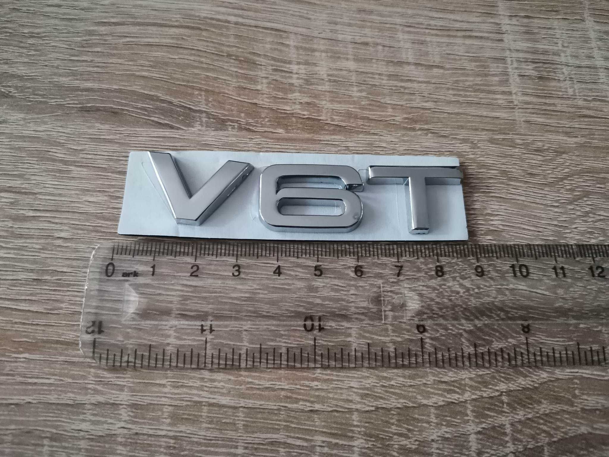 Ауди Audi V6T сребристи емблеми