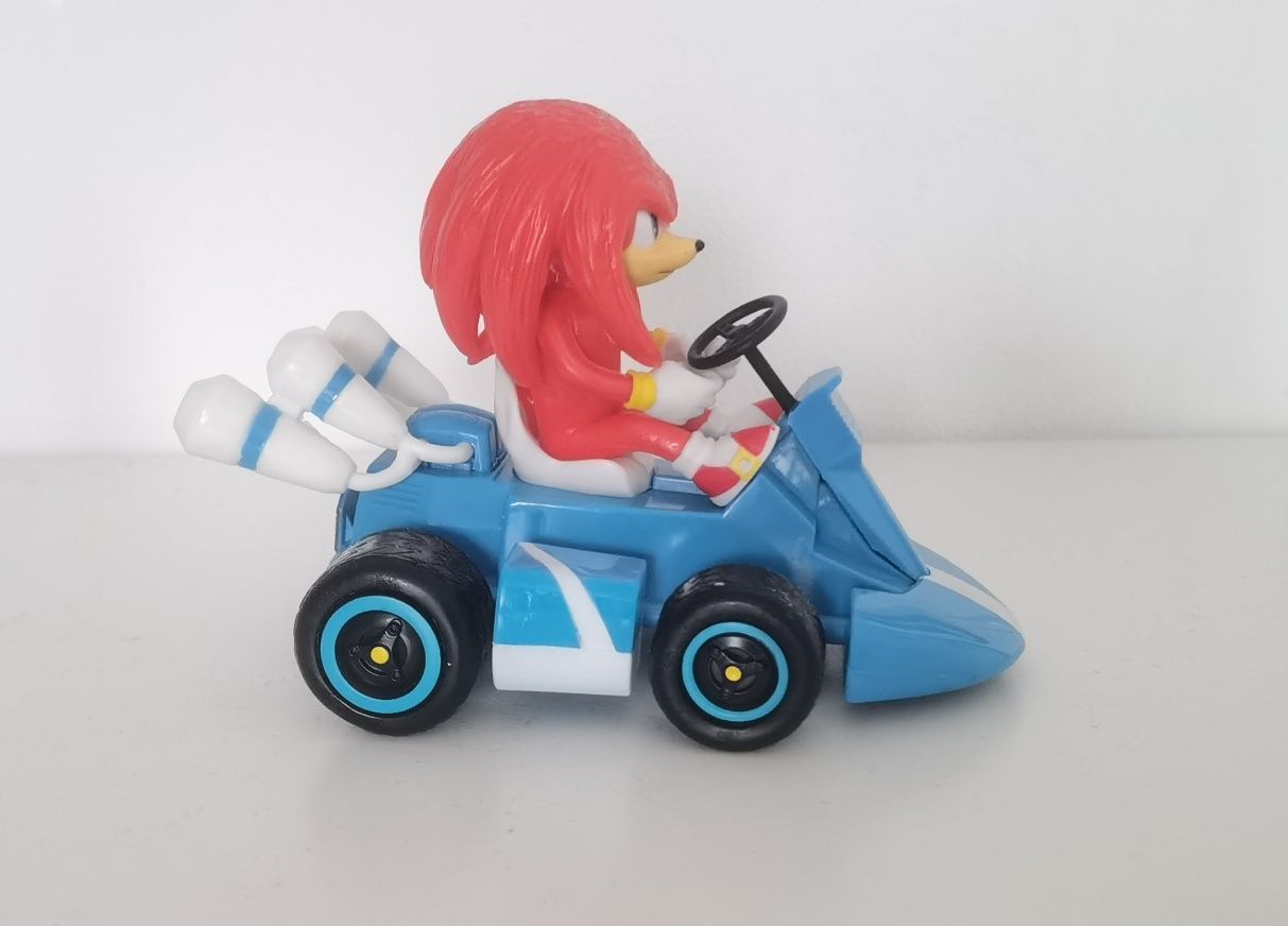 Figurină cu mașină din Sonic the Hedgehog-Super Sonic Kart-Knuckles