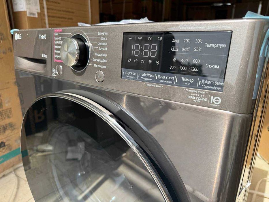 Стиральная машина LG 8,5кг F2V9GW9P AI DD Steam+ TurboWash Wi-Fi
