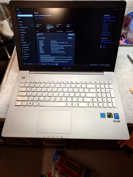 Asus N550JX - i7, 16gb RAM, 500gb SSD - nVidia GTX 950m - Win10