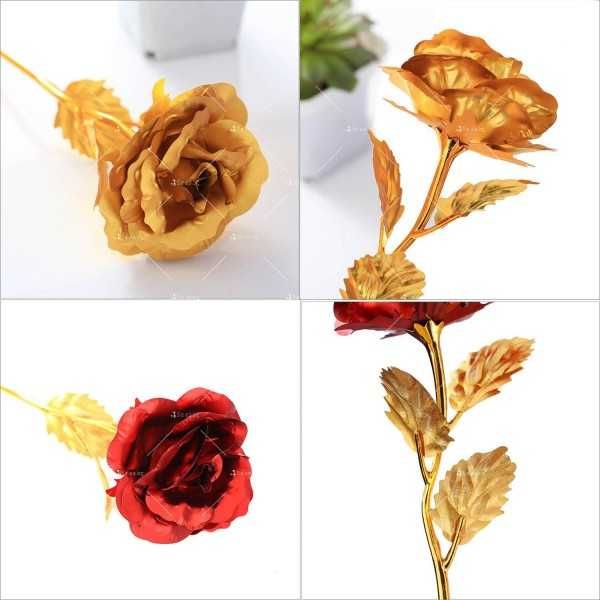 24K Gold Rose Златна роза Луксозен подарък за Св. Валентин , 8-ми март