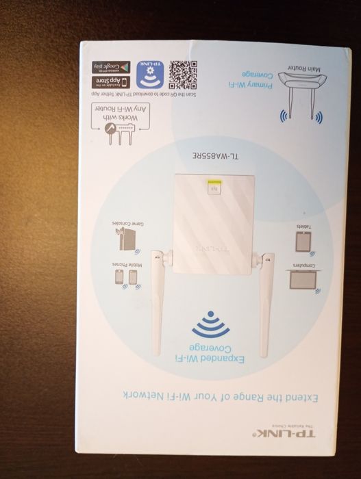 Модел: Range Extender/Репитер TP-Link TL-WA855RE, 300Mbps, 2