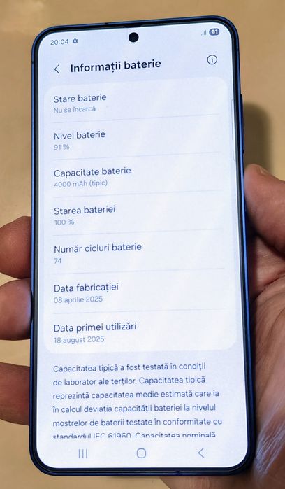 SAMSUNG S25 5G Navy Duos 12/128 GB impecabil + cadou !