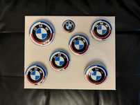 Set complet embleme capota jante volan BMW Anniversary 50 years M