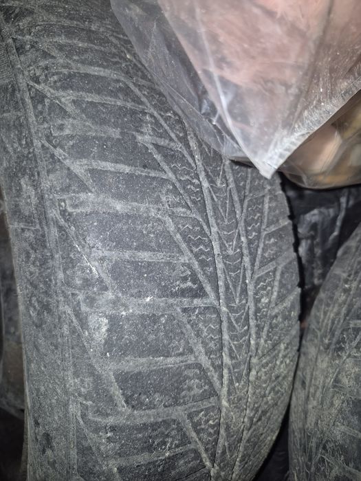 Jante tablă logan 15", 4 bucăți cu cauciucuri all season uzate 185 65