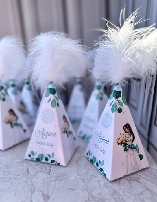 Акция! Тойбастар бонбоньерки бомбонерки шкатулки набор кыркынан шығару