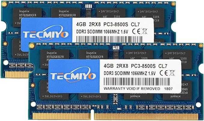 Memorie Laptop TECHMIYO 2X4GB DDR3 1066MHZ, CL7