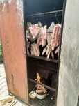 Dulap de tabla ,fier pt afumat carnea .