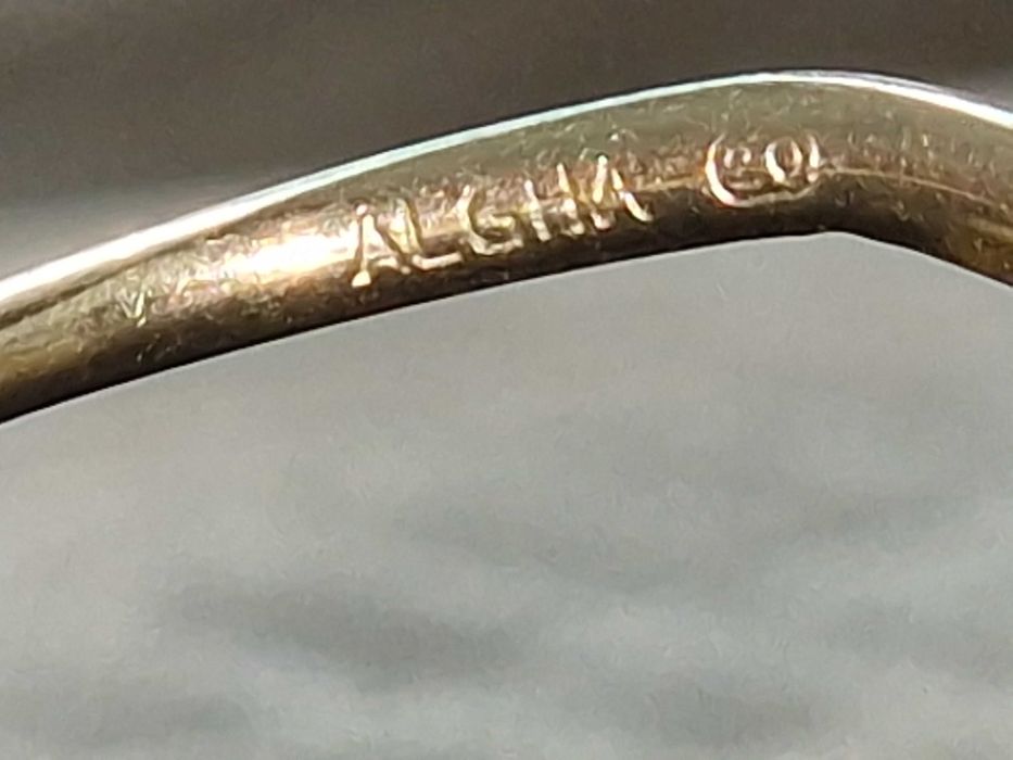 Ochelari vintage,ALGHA 20,suflati cu aur 12K, Fabricati în Anglia,1950