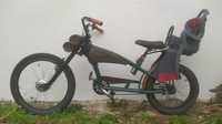 Електрически чопър велосипед 36/48v 12Ан с газ и детска седалка