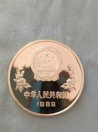 Monedă argint 5 Yuan cupa mondială Mexic 1986