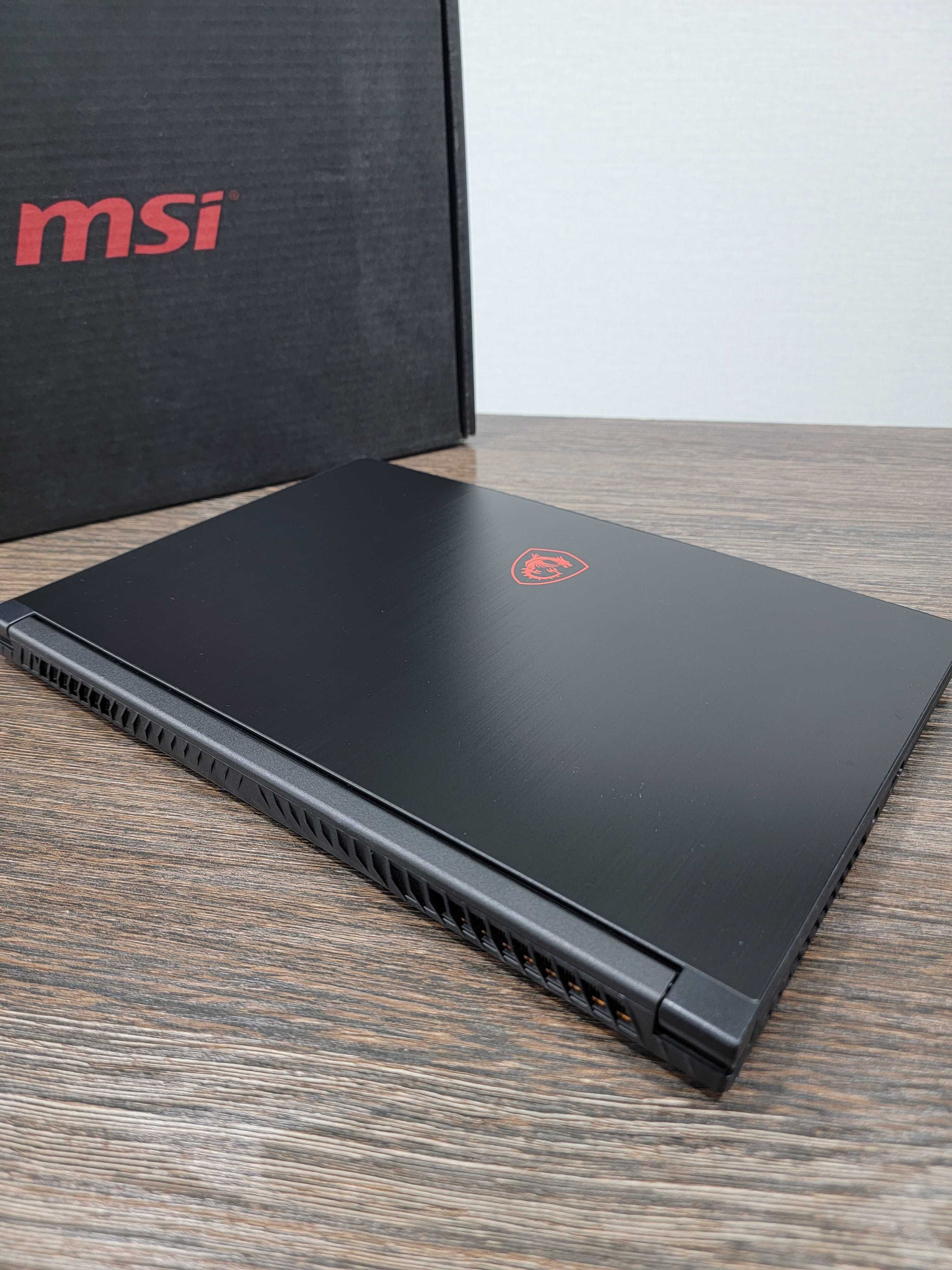 игровой i5 ноутбук MSI GF65 Thin, для игр и графических программ