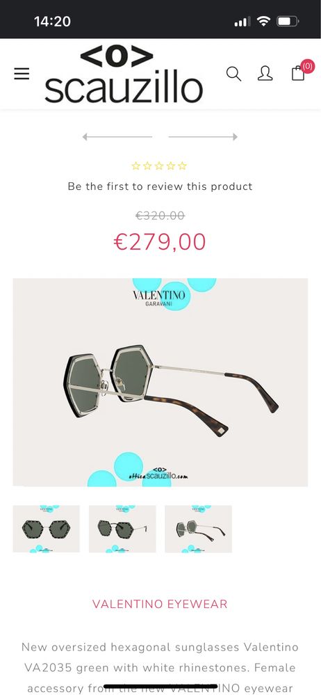 VALENTINO оригинални очила