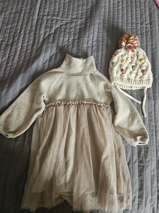 Рокля и шапка Zara за момиче 104