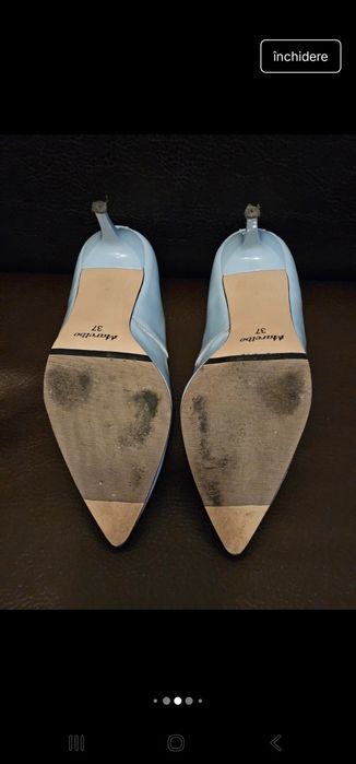 Pantofi cu toc piele