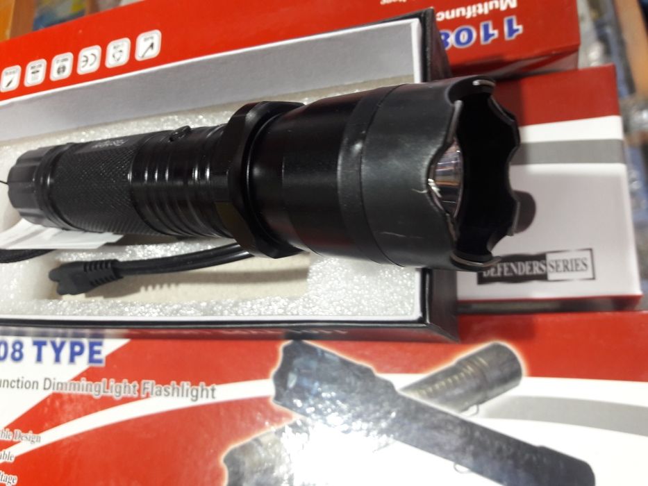 lanterna electrosoc police metalica