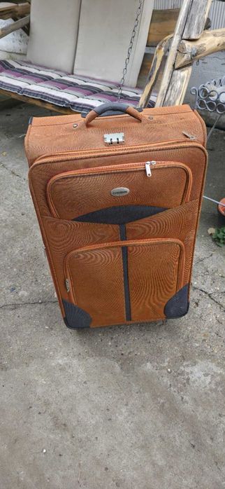 Geanta troler portocaliu mare