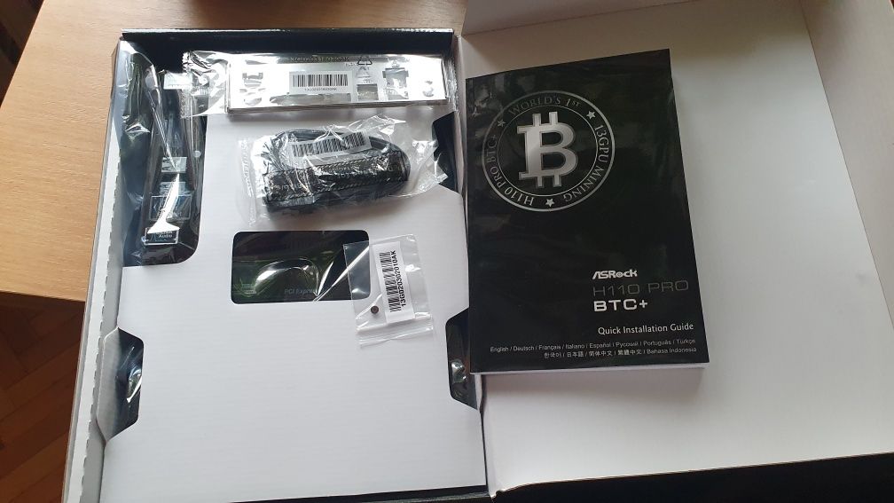 H110 PRO BTC+ Placa de baza 13 pcie mining noua