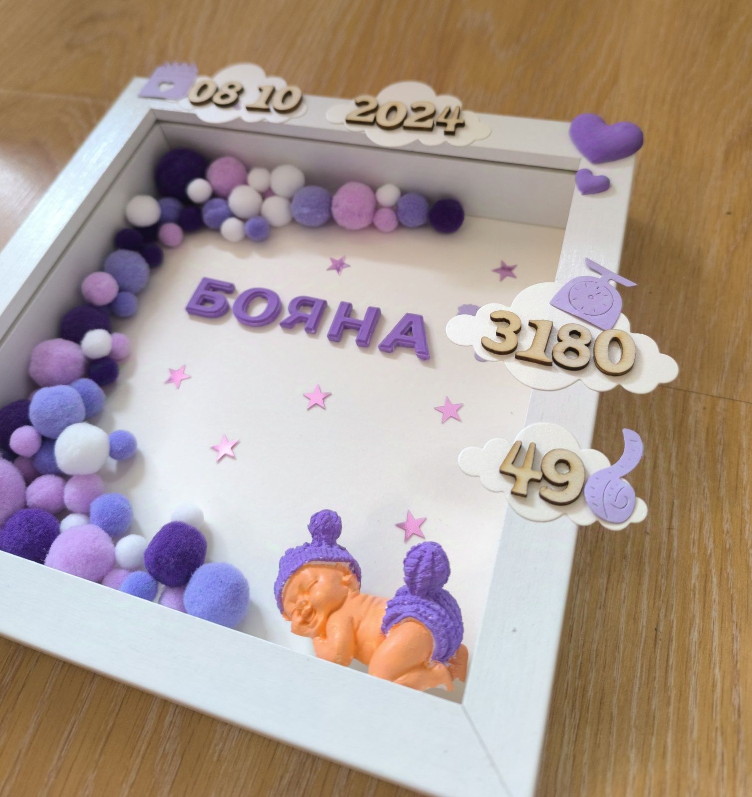3D бебешка визитка