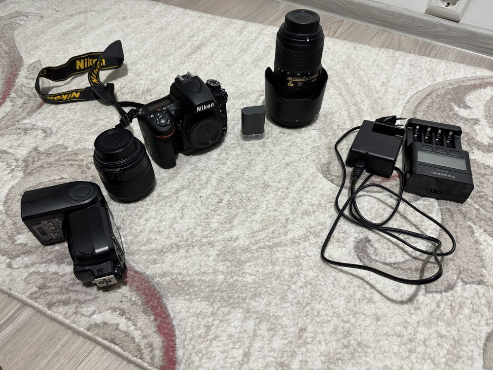 Kit foto Nikon D750 obiective si blit Nikon 24-70 si 35 mm FX