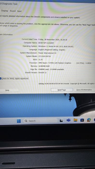 Laptop CEPTER Amd Ryzen 7 5700U 16gb rami